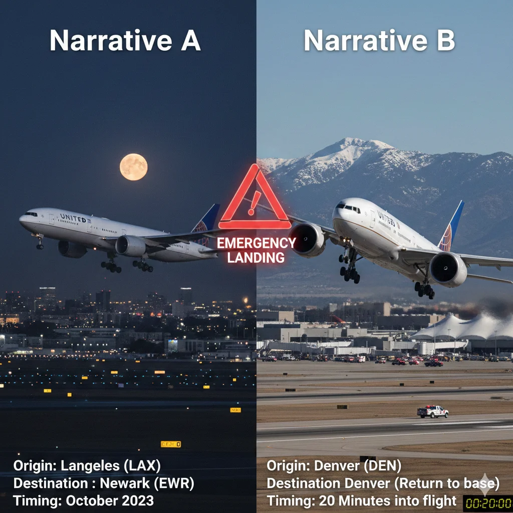 United Airlines Boeing 777 aircraft on runway before departure